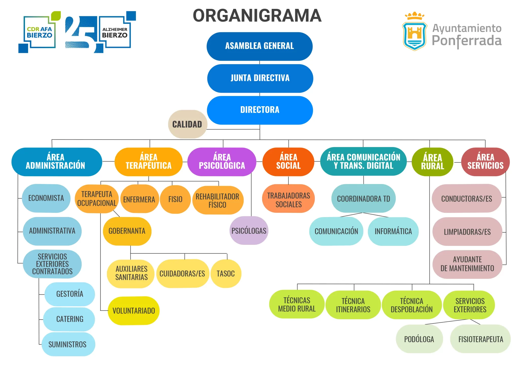 ORGANIGRAMA ALZHEIMER BIERZO